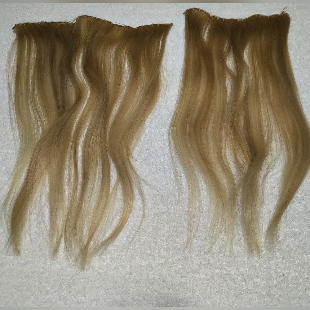 Set Of 2 18' Bellami Human Hair Hand-Tied Weft Extensions- Beautiful Blonde
